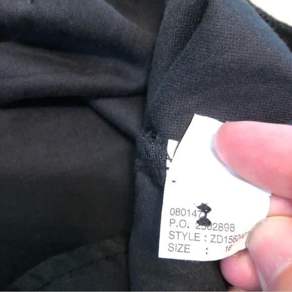 NWT $69 USD Calvin Klein Black Velvet Feel Soft Cotton Pants Womens Size 16 - Picture 7 of 11